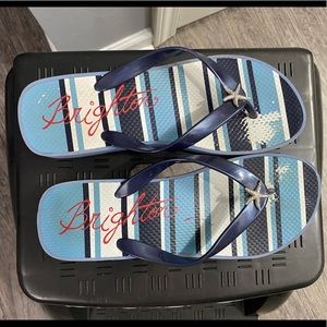 Brighton wedge flip flops